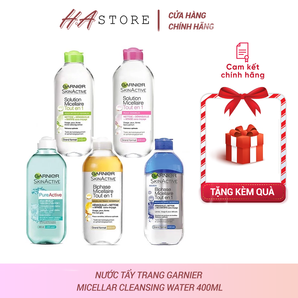 Nước Tẩy Trang Garnier Micellar Cleansing Water 400ML