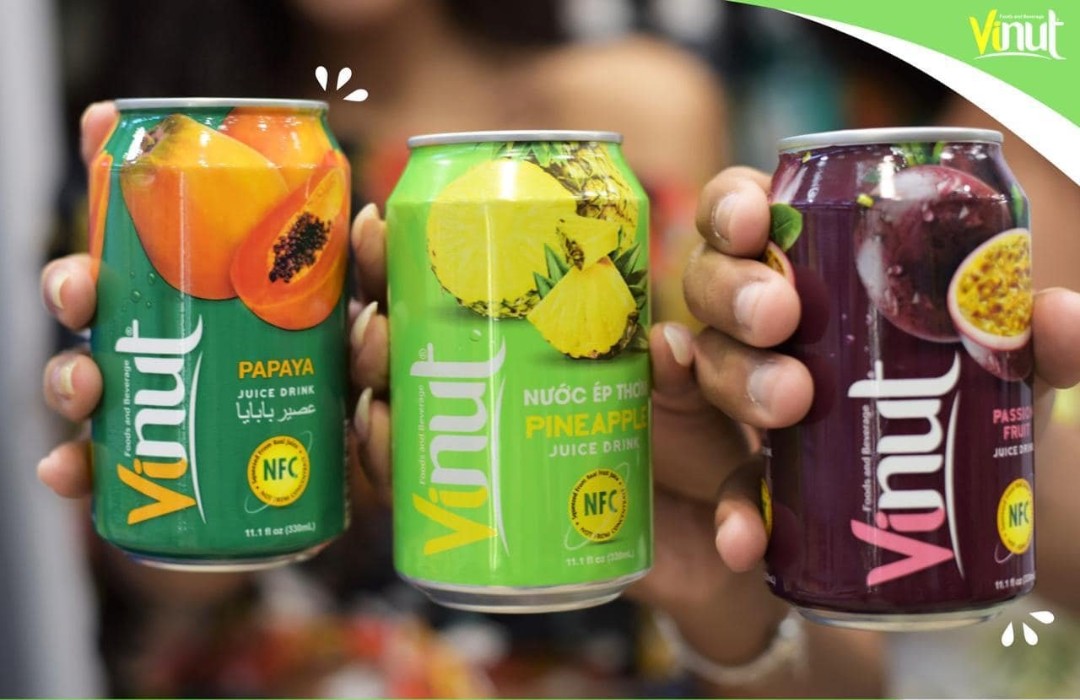 [LỐC 6 LON] Nước Ép Thơm Vinut 330ml