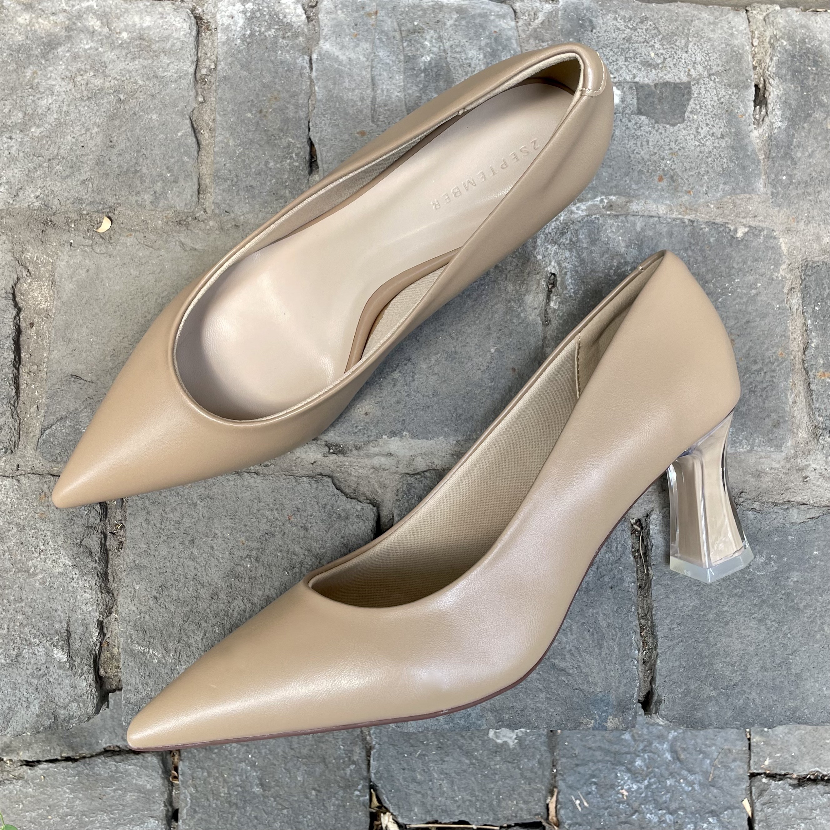 Giày cao gót 5cm mũi nhọn 2September Maya 5 Beige