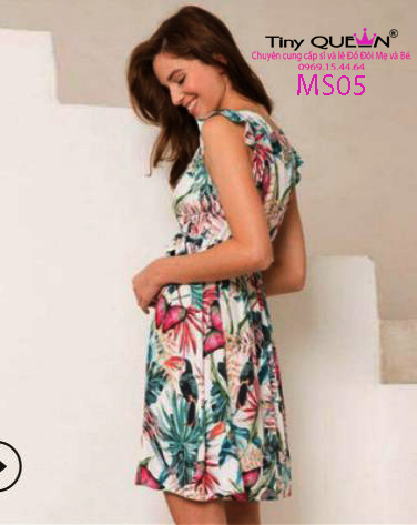 Đầm đôi mẹ và bé. MS05 (giá 1 cái)