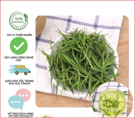Lá trúc diệp giảm cân nhanh chóng lá đẹp xanh 100 gram _ trathaomocvivi