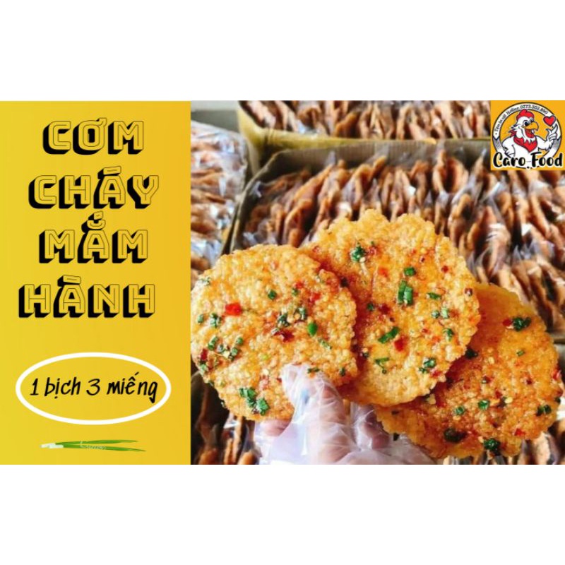Combo 10 gói cơm cháy mắm hành (1 Gói 3 miếng)