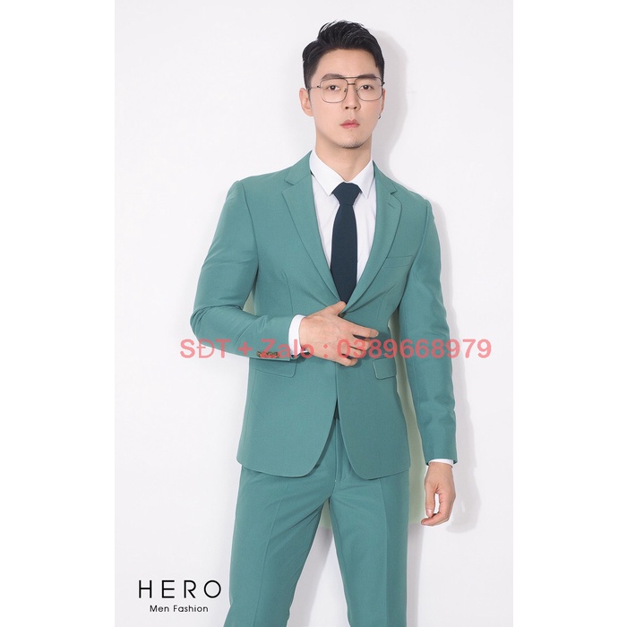 Vest nam, bộ vest nam màu xanh cốm, suit nam, bộ suit nam hàn quốc