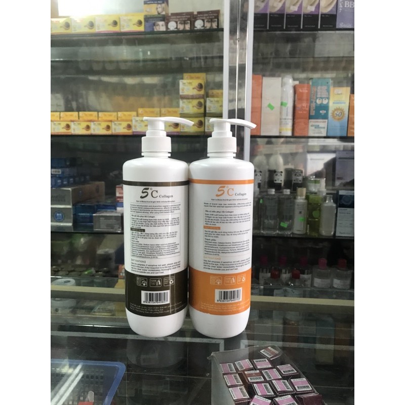 Cặp dầu gội và xả siêu phục hồi 5C 1000ml