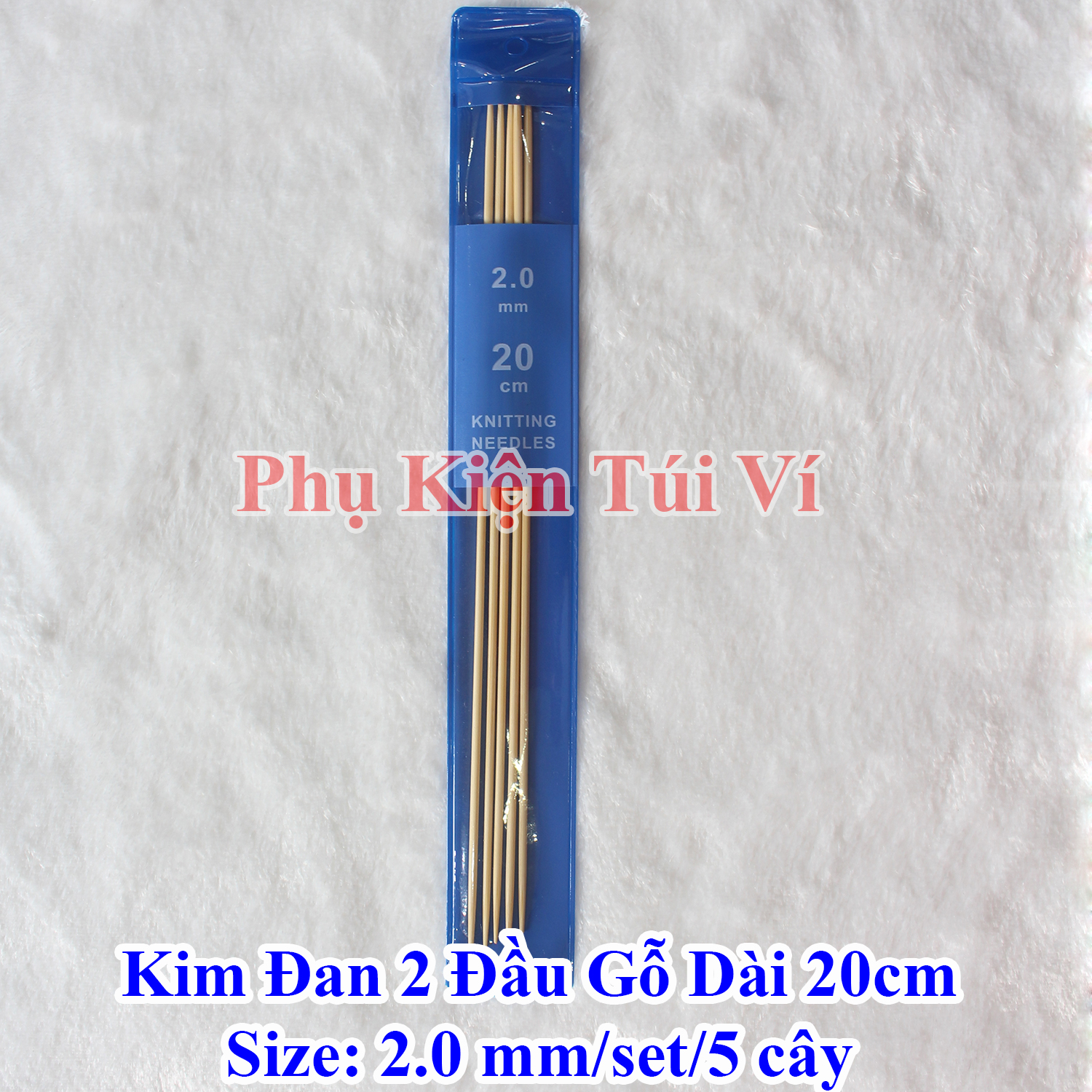 Kim đan 2 đầu gỗ dài 20cm (35k/set/5 cây/1size)