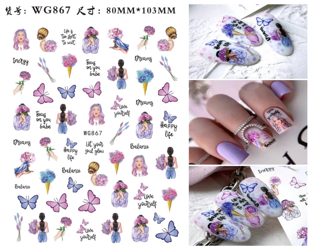 STICKER DÁN MÓNG CHỦ ĐỀ NGƯỜI
