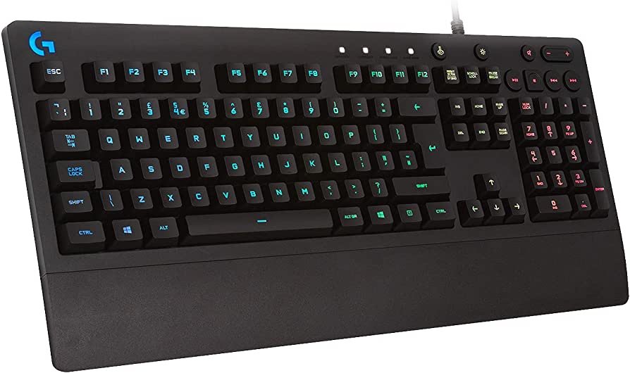 Bàn phím game có dây Logitech G213 Prodigy - RGB Lightsync, phím Media chuyên biệt, chống tràn bền bỉ - Hàng Chính Hãng