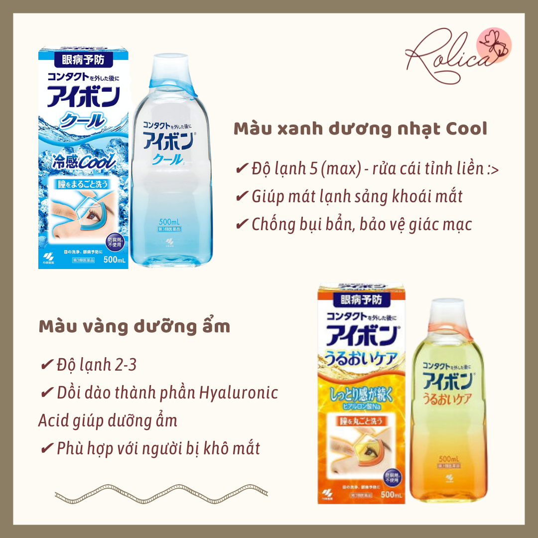 Nước rửa mắt Eyebon Kobayashi - 500ML- Nhật Bản