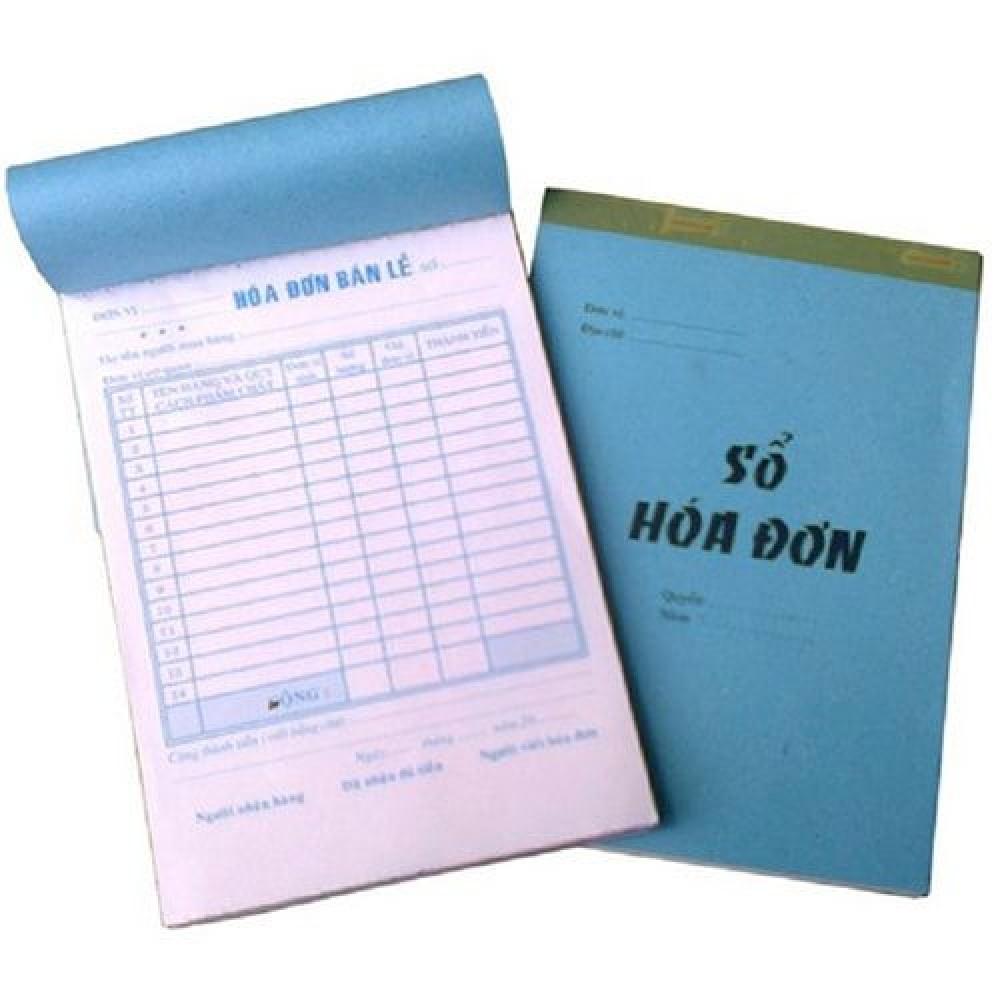 [HCM]Hóa đơn bán lẻ  khổ 13x19cm 1 liên2 liên và 3 liên