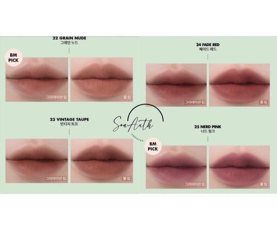 Son kem Romand Zero Velvet Tint