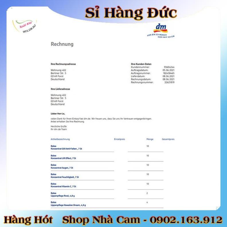 Viên nang dưỡng da Balea Đức