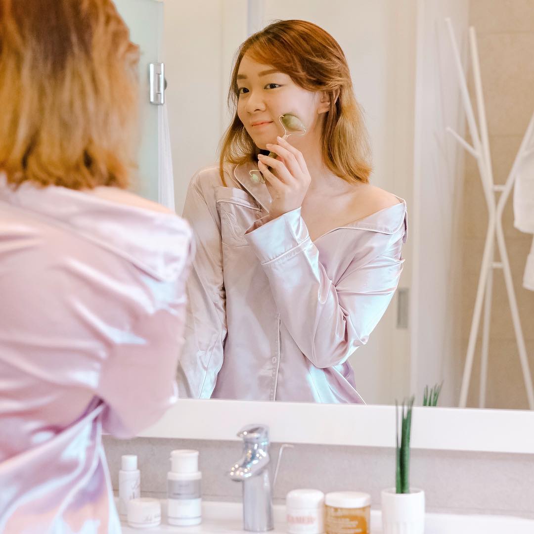 [HCM]Cây Lăn mặt 2 đầu mát xa đá tự nhiên