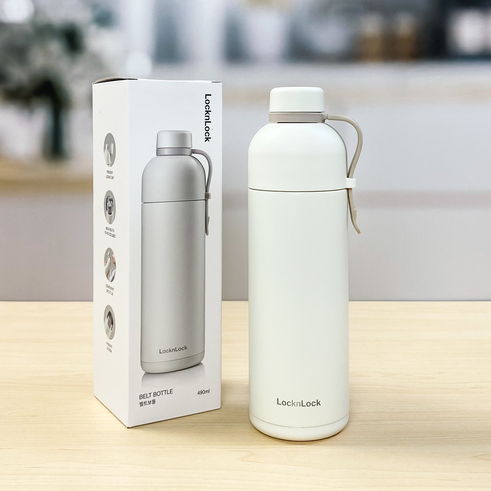 Bình giữ nhiệt LocknLock Belt Bottle LHC4267- 490ml