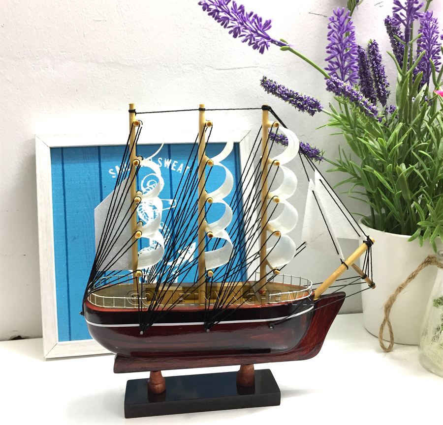 Mô Hình Thuyền Gỗ Belem 20cm (Gỗ Tự Nhiên)