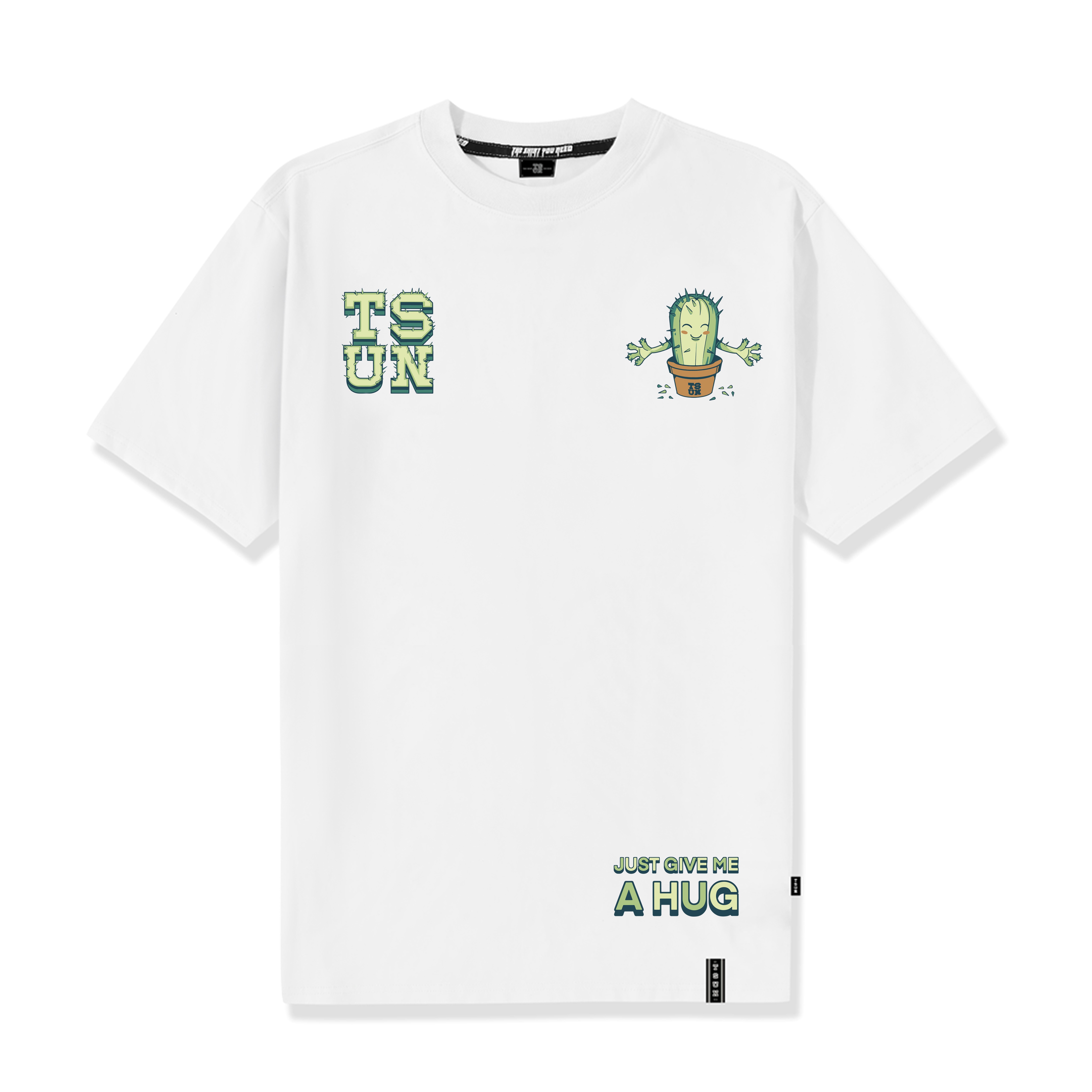 Áo thun TSUN Cactus Tee - White unisex nam nữ