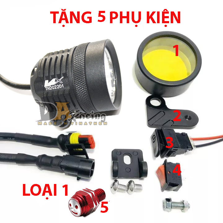 Đèn led l4x 30w trợ sáng xe máy