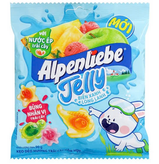 KẸO DẺO ALPENLIEBE JELLY 1 DÂY (8GR x 8 gói)