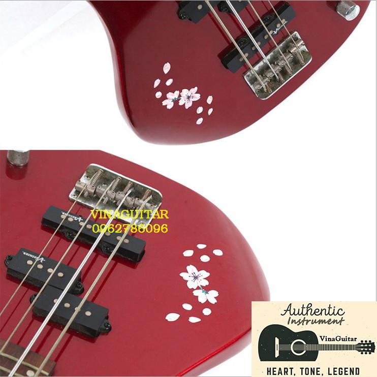 Dán Khảm Trang Trí Đàn Guitar Ukulele Hình Hoa Anh Đào MS12