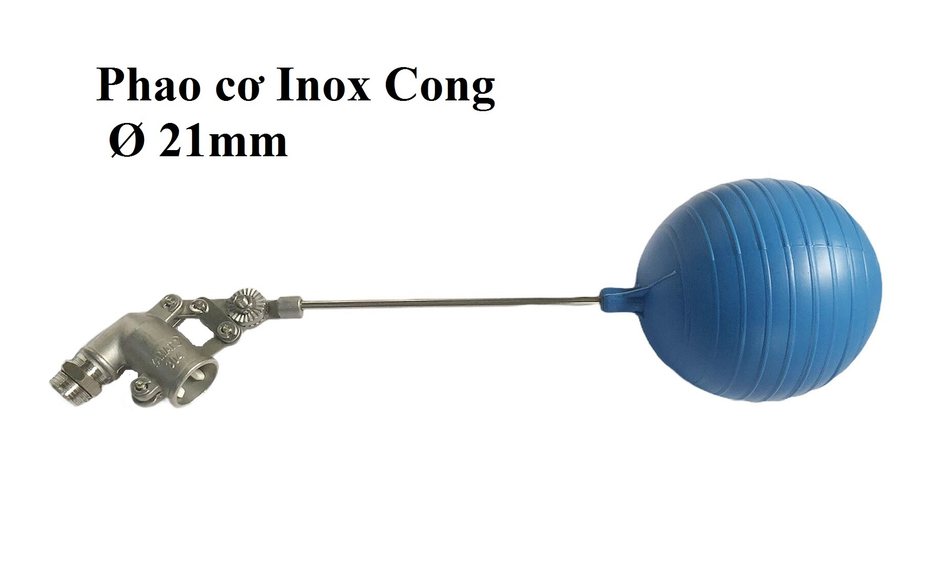 Phao cơ đồng phi 21-27 bóng tròn chống tràn cho téc, bể nước PT dn15 và dn20