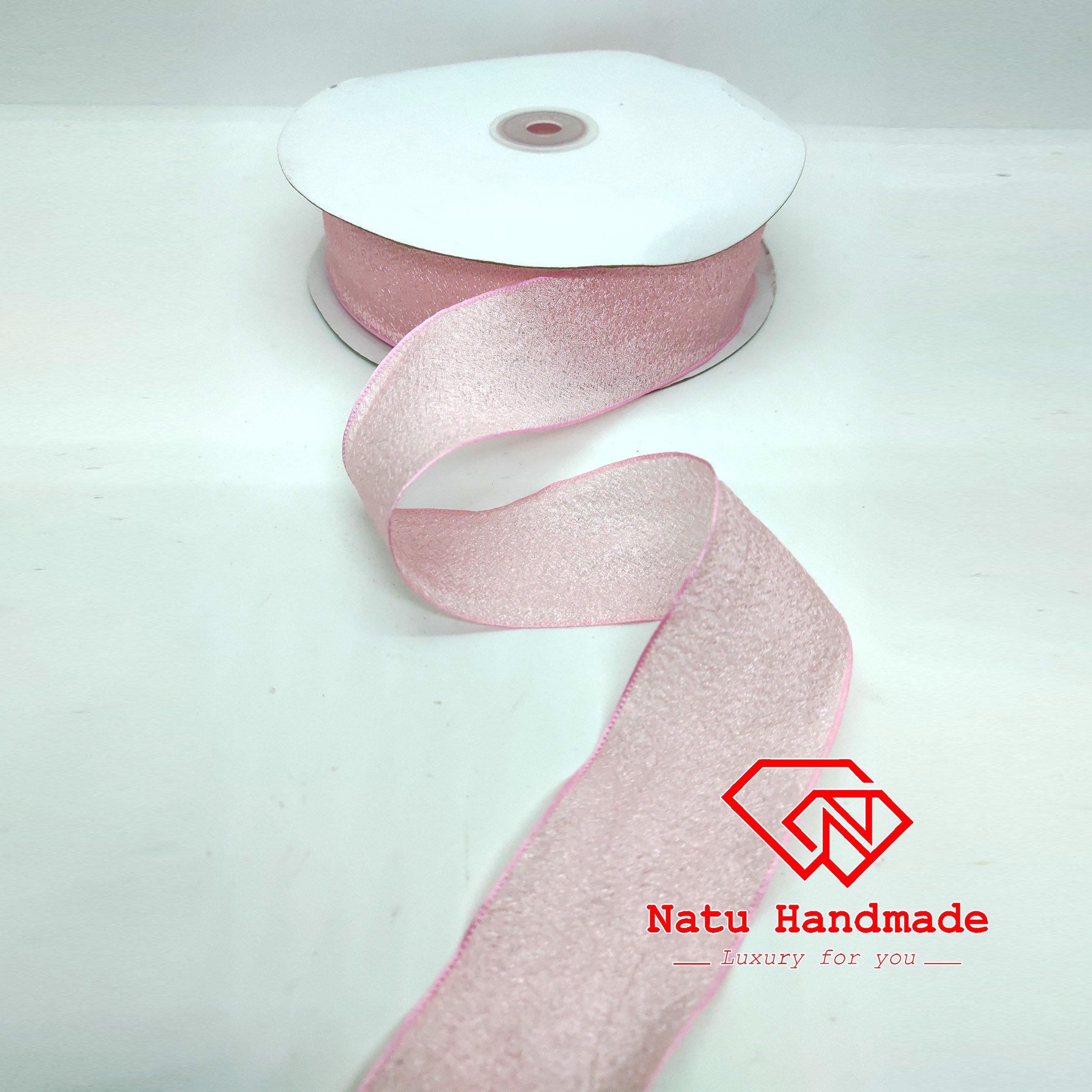 RUY BĂNG LỤA NHĂN CAO CẤP 3,8cm - 1M