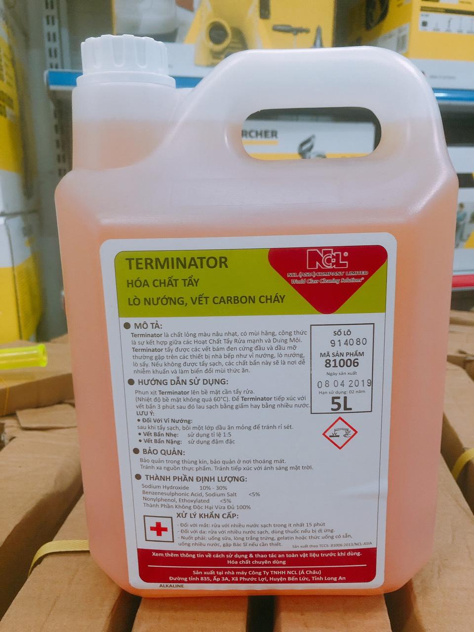 [HCM]Hóa chất tẩy lò nướng vết carbon cháy Terminator can 5 lít