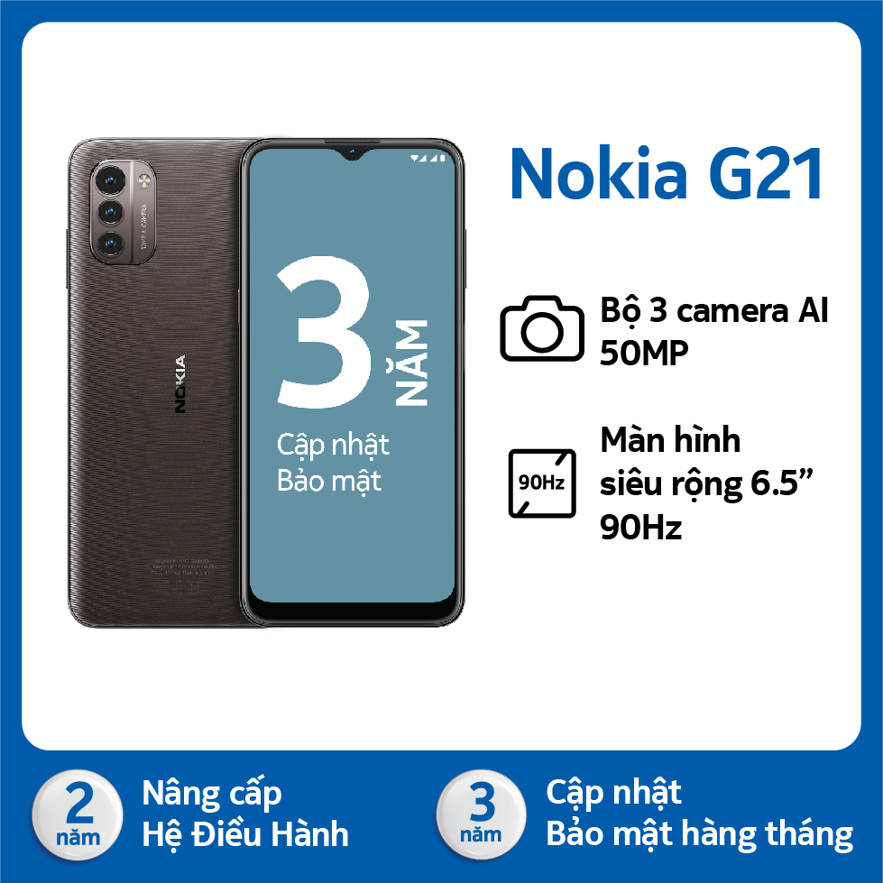 Điện thoại Nokia G21 4GB/128GB - Hàng chính hãng