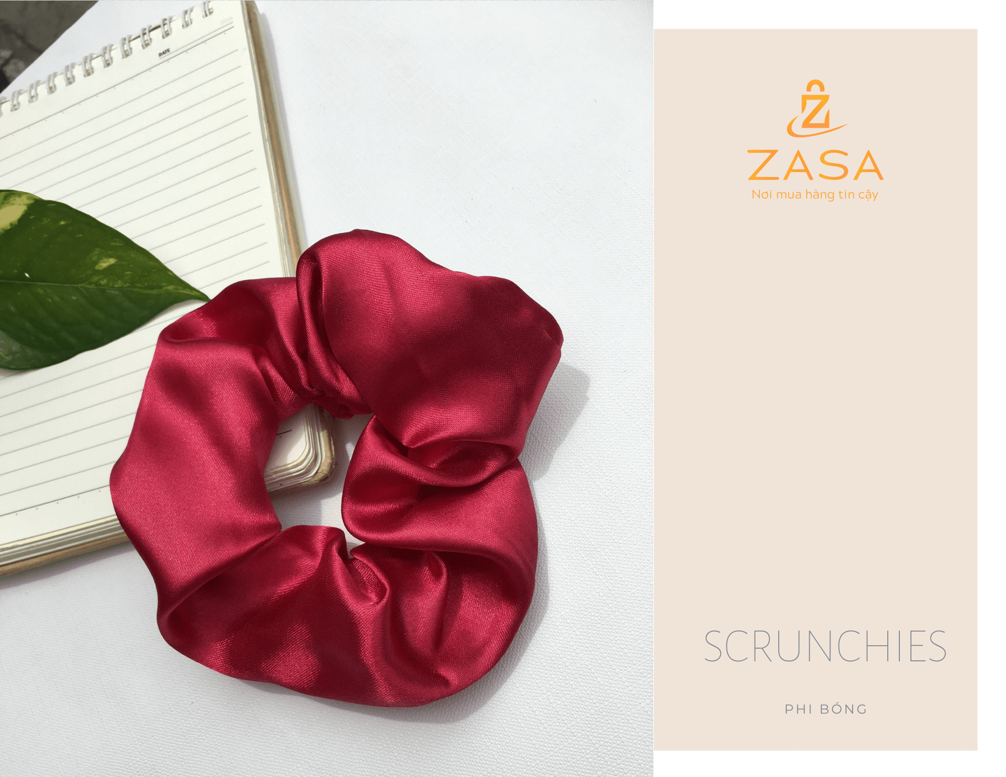 Dây buộc tóc, cột tóc scrunchies phi bóng dễ thương siêu rẻ - Zasa