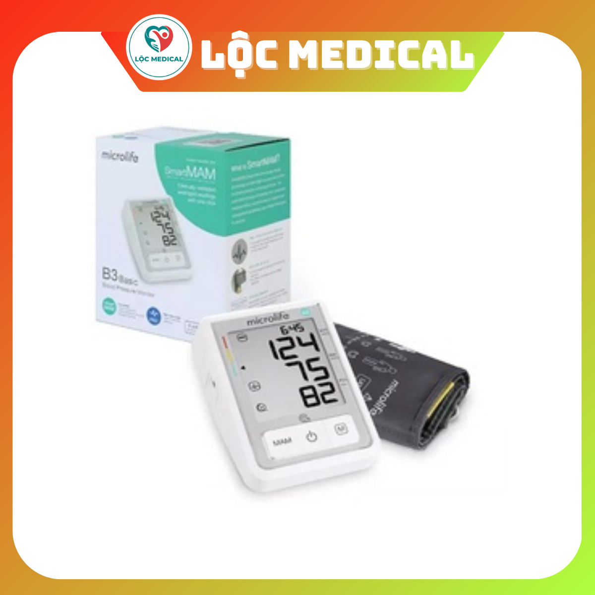 Máy Đo Huyết Áp Bắp Tay- Microlife B3 Basic