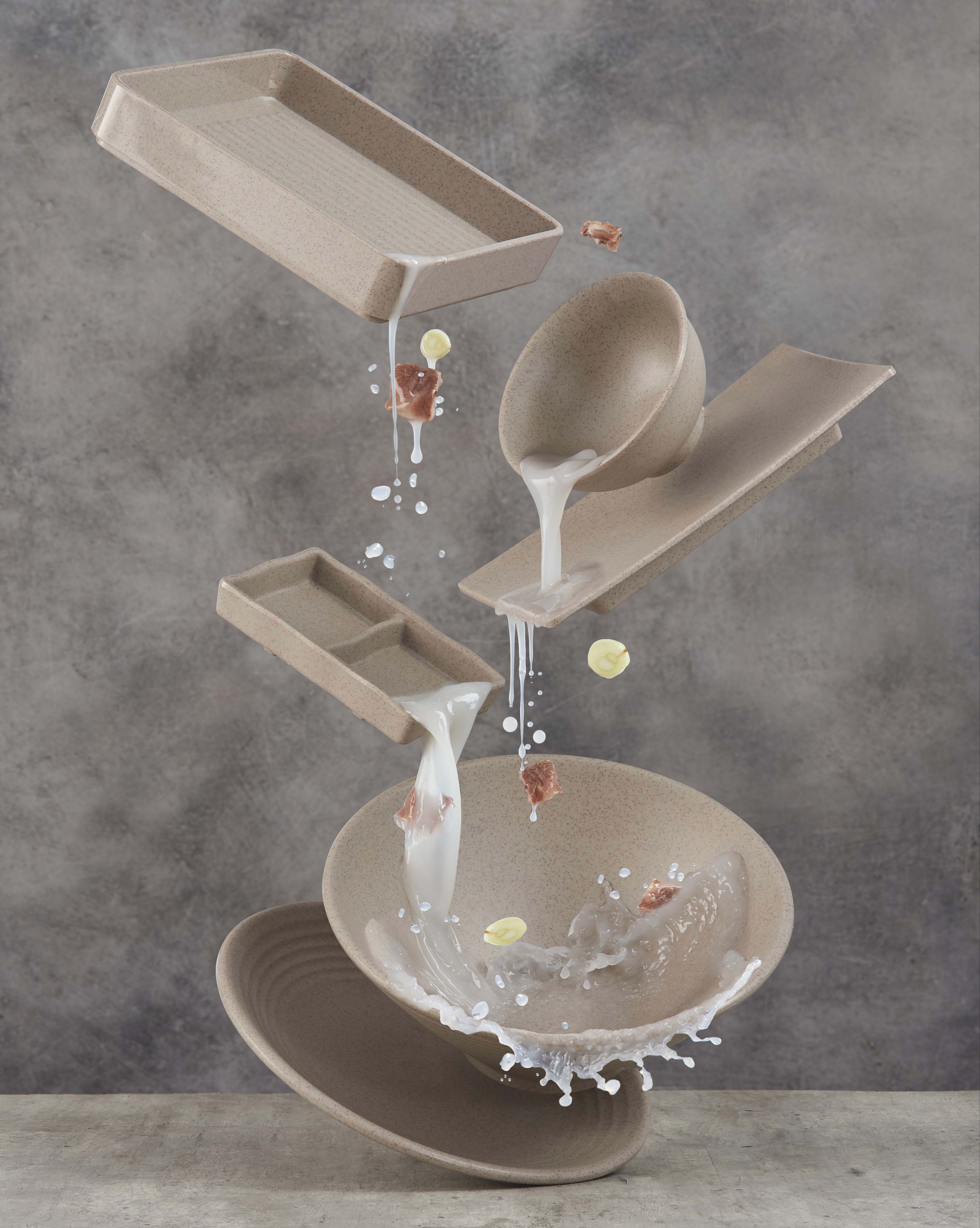 Bộ Bát Đĩa SUPERWARE Nhựa Phíp 100% Melamine - Light Brown N1