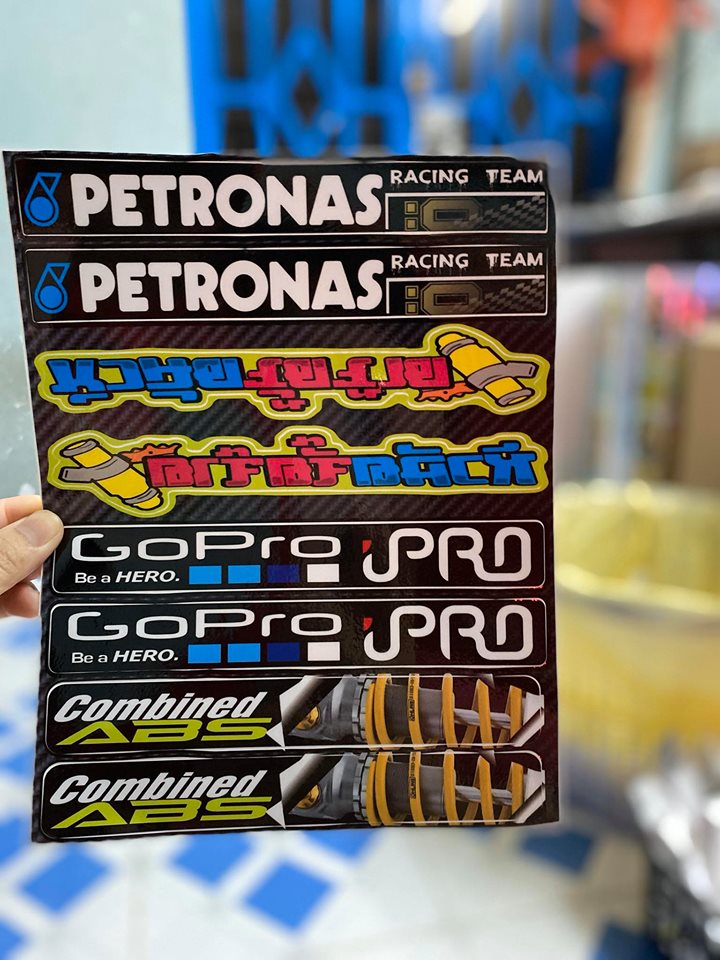 [HCM]TEM LOGO DÁN PHUỘC DÁN GẮP PETRONAS CHỮ THÁI