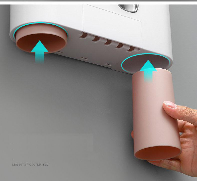 Bộ nhả kem đánh răng cao cấp ECOCO + tặng kèm 04 cốc (03 màu lựa chọn)