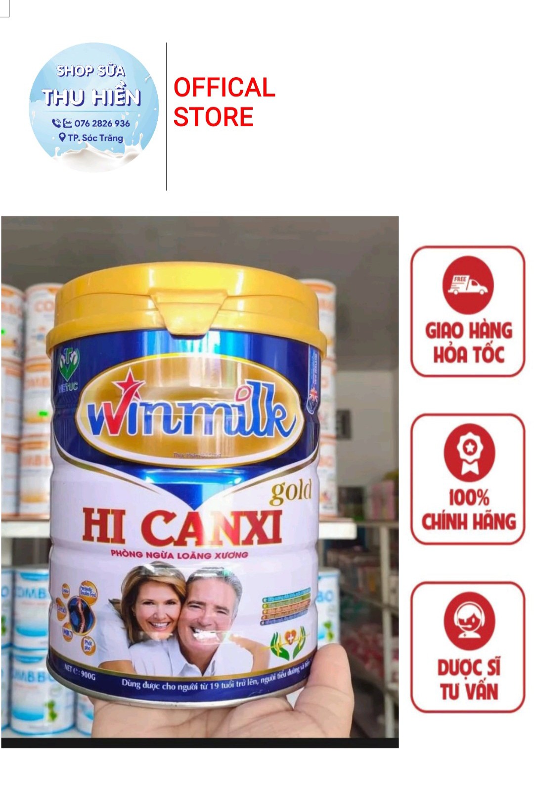 Sữa Winmilk hi-canxi 900g date 2026