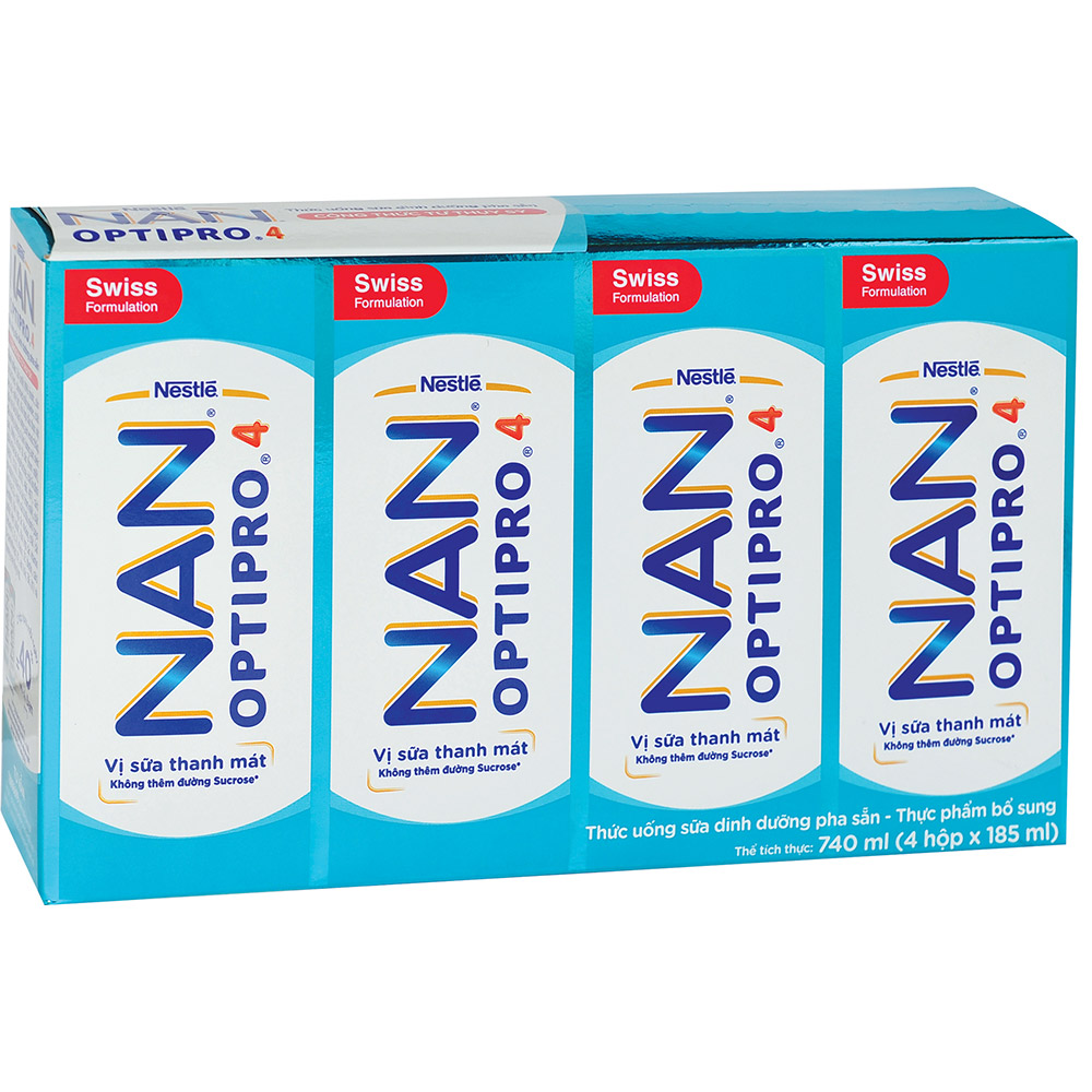 Sữa pha sẵn Nestlenan Optipro 4 185ml 4
