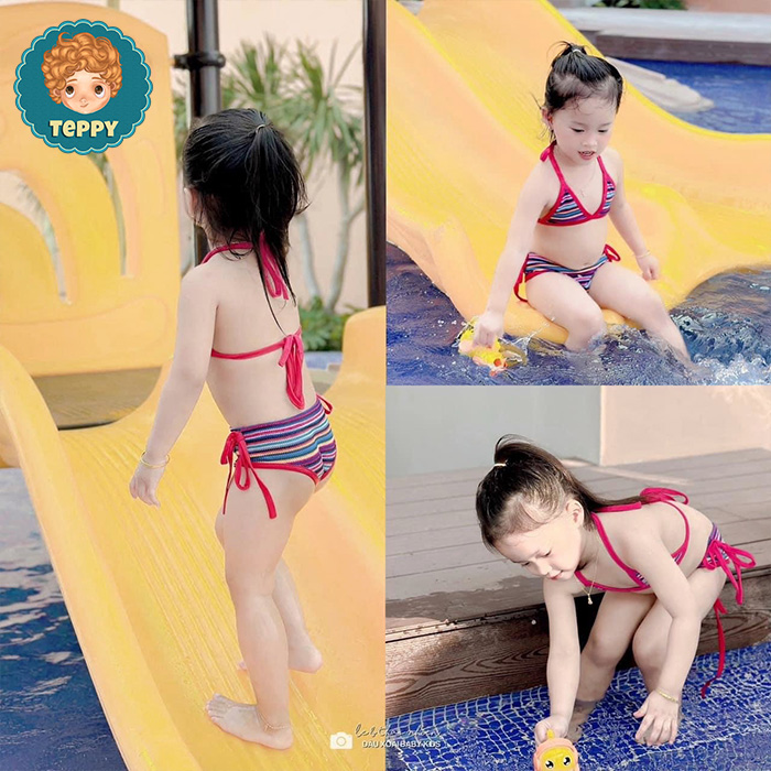 Đồ bơi, bikini 2 mảnh cho bé gái