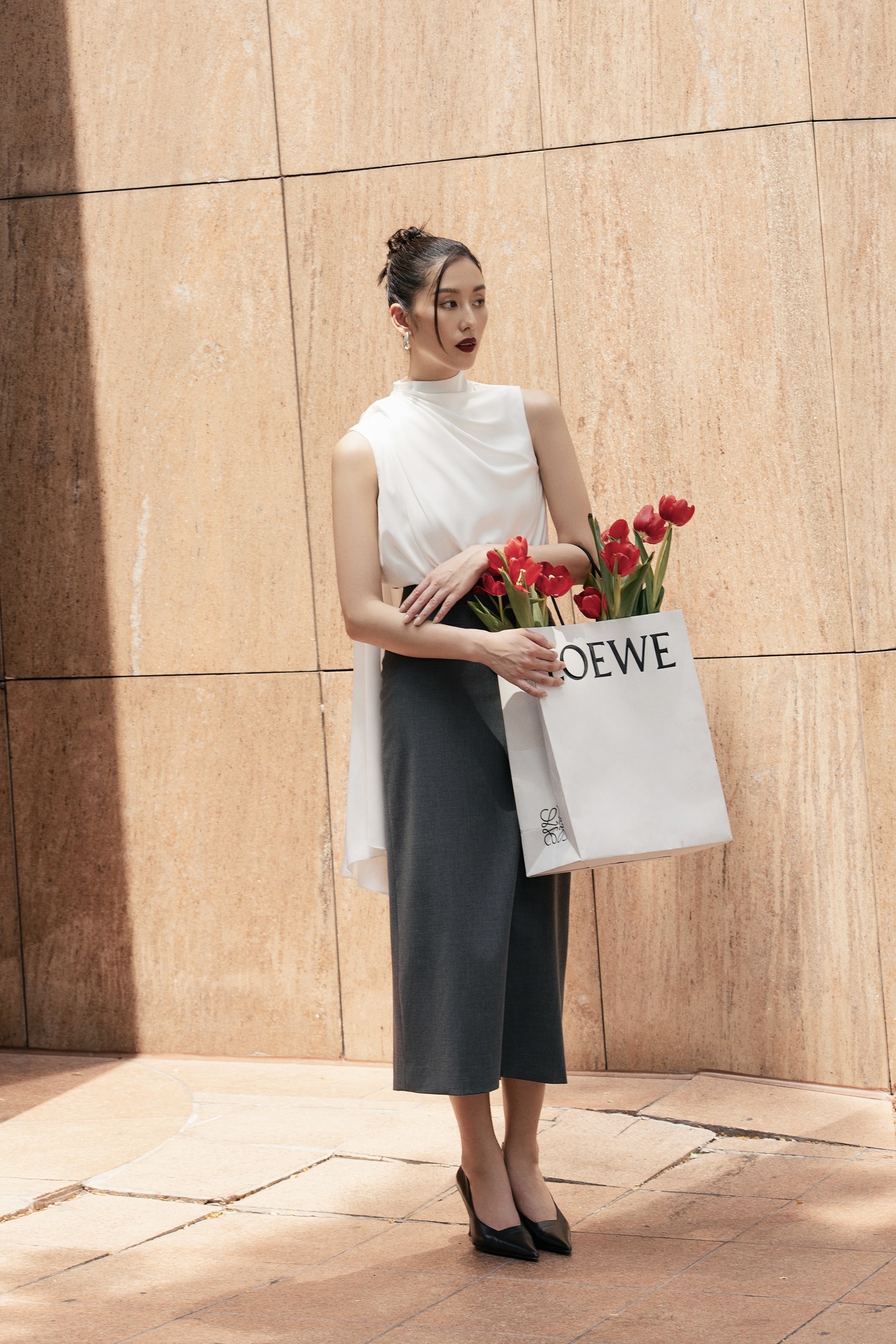 Áo sơ mi lụa Chloe Silk Top HUONG BOUTIQUE HBSM1128