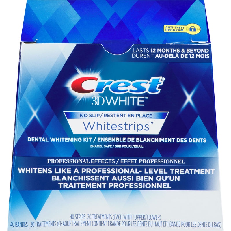 Miếng dán Crest 3D whitestrips Glamorous/ Professional Efects/ supreme Flexfit