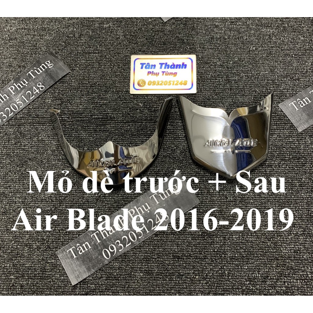 Mỏ dè trước sau inox gắn air blade 2016-2019
