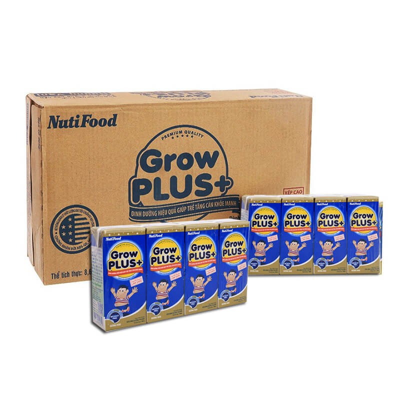 Sữa Bột Pha Sẵn Nutifood Grow Plus Xanh 110ml date luôn mới