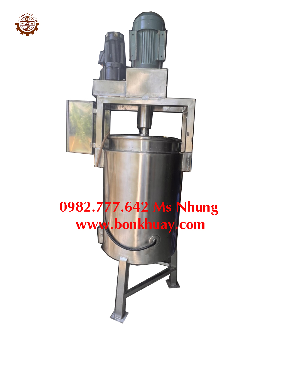 Bồn gia nhiệt nhũ hóa thực phẩm kết hợp cánh đảo 300 lít