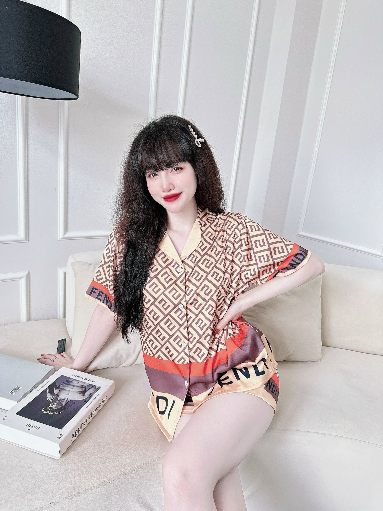 BỘ LỤA ĐÙI MẶC NHÀ VẢI LỤA LATIN CAO CẤP