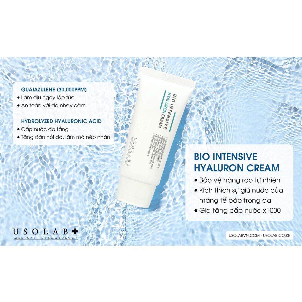 [FreeshipMAX] Kem Dưỡng Hyaluron Cream Usolab Cấp Nước HA Thuỷ Phân
