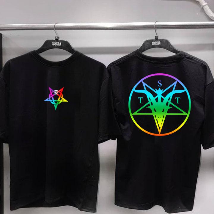 [HCM]ÁO THUN PHẢN QUANG 7 MÀU TAY LỠ SATAN NAM NỮ