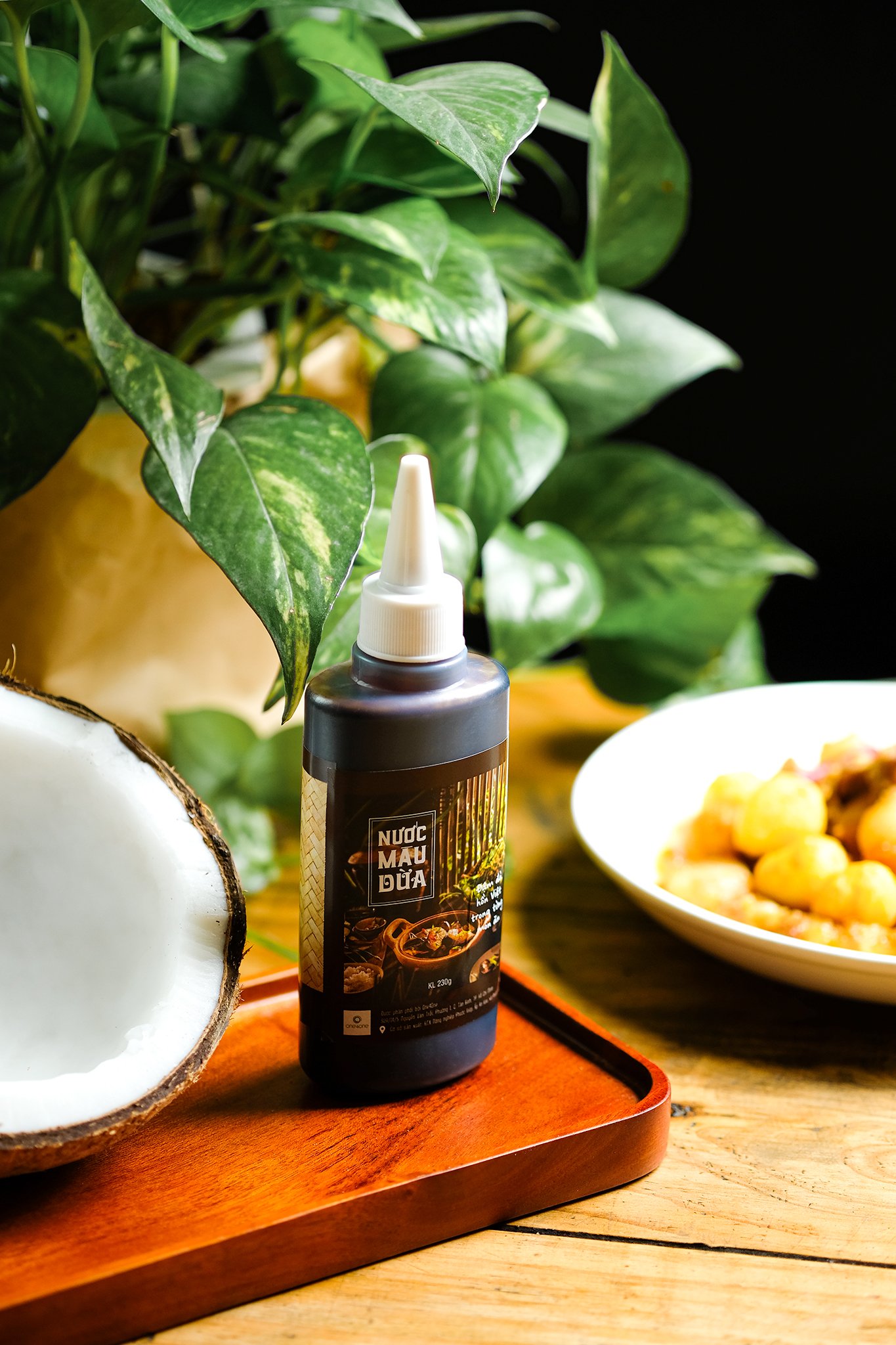 Nước Màu Dừa (Nước Hàng Dừa) Nguyên Chất Cao Cấp One4One (Gia Vị Cho Những Món Kho Việt) 230gr