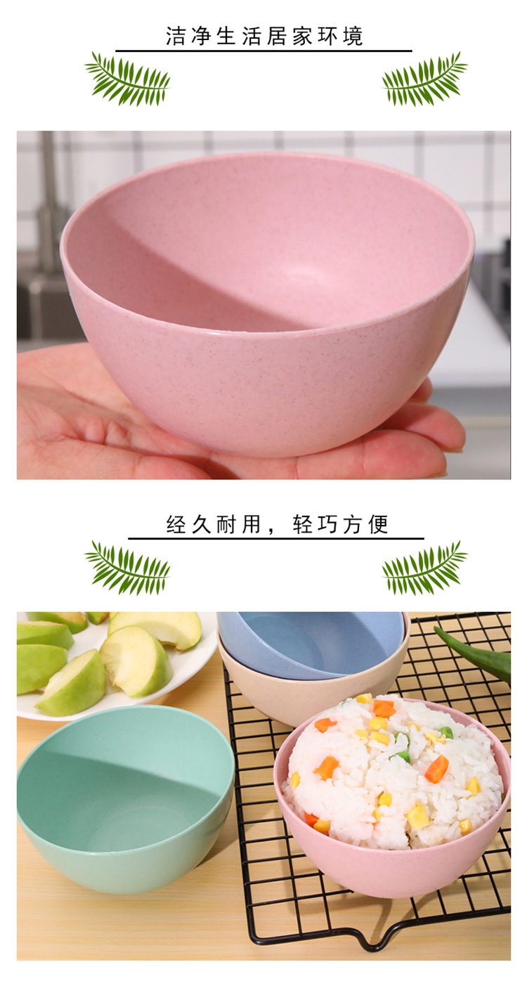 Bát Ăn Cơm Lúa Mạch Cao Cấp Kháng Khuẩn Chịu Nhiệt Nhiều Màu