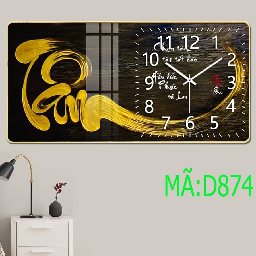 Tranh Đồng Hồ Tráng Gương 5D