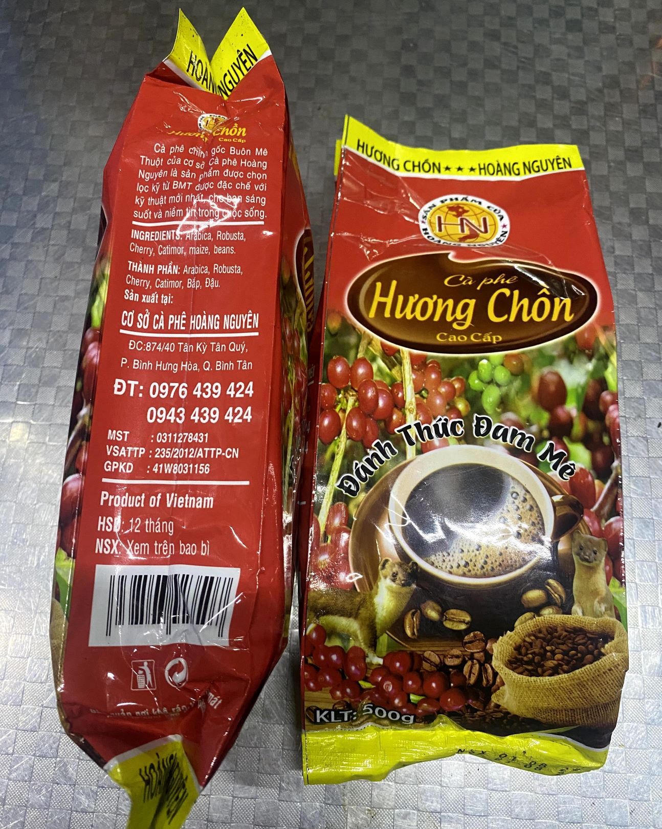 Cà Phê Hương Chồn HOÀNG NGUYÊN 500g