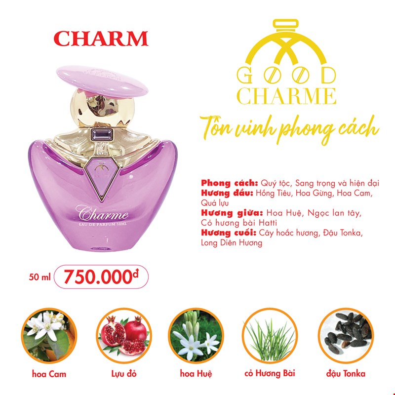 Nước hoa nữ Charmm 50ml (xử lý mã)