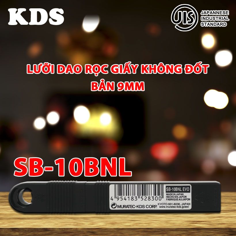 Lưỡi dao rọc giấy không đốt Nhật Bản KDS bản 9mm