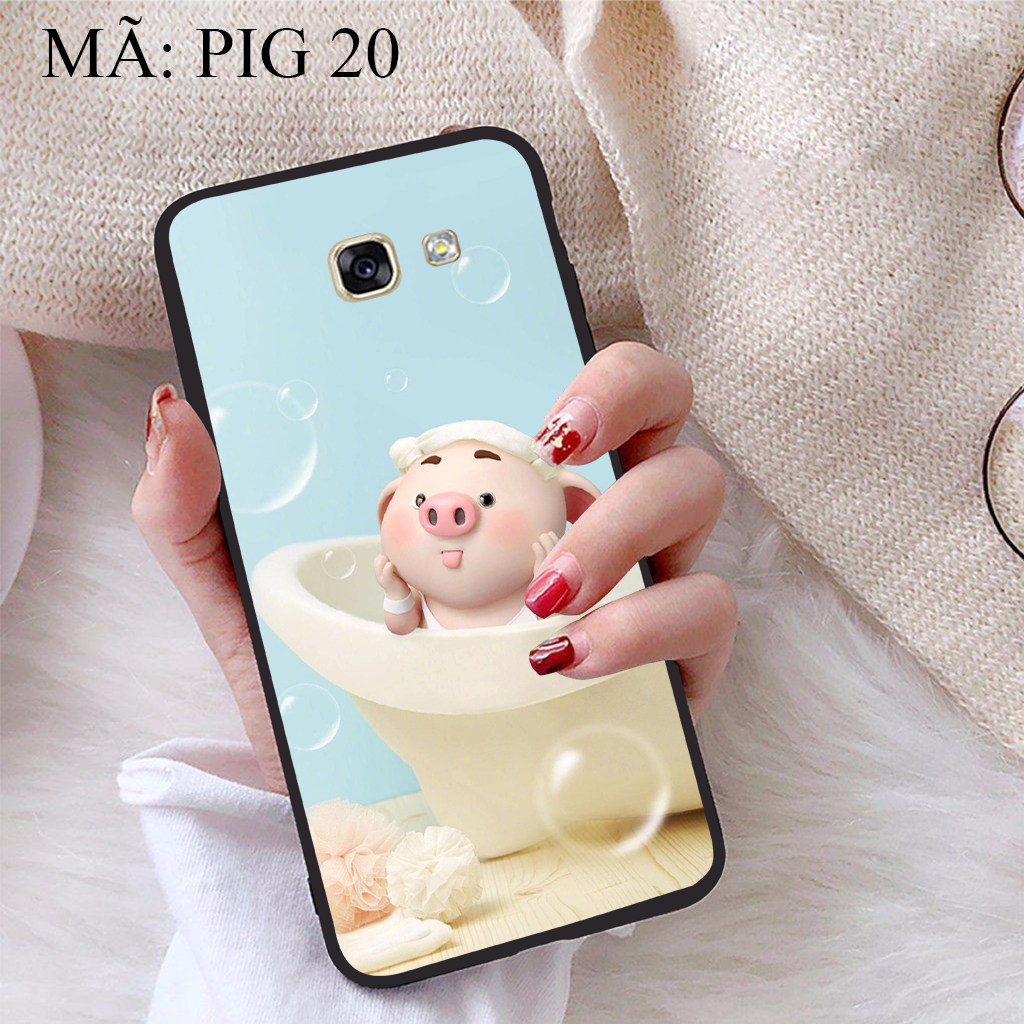 Ốp lưng Samsung A5 2017 viền dẻo TPU BST Pig Cute