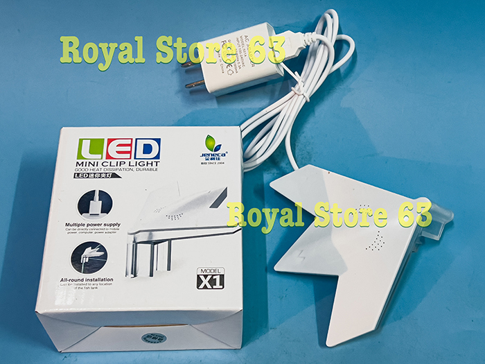 Jeneca x1 đèn led kẹp góc mini cho bể cá cảnh 4w